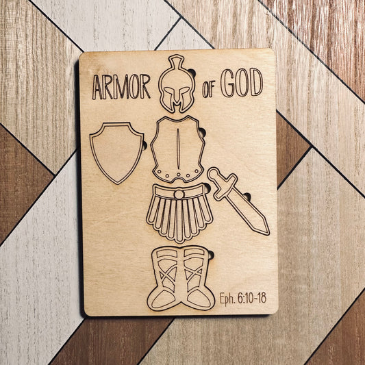 Armor of God - Ephesians 6:10-18 - Wood Puzzle