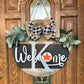 Seasonal 19" Door Hanger with Initial and 6 interchangeable icons