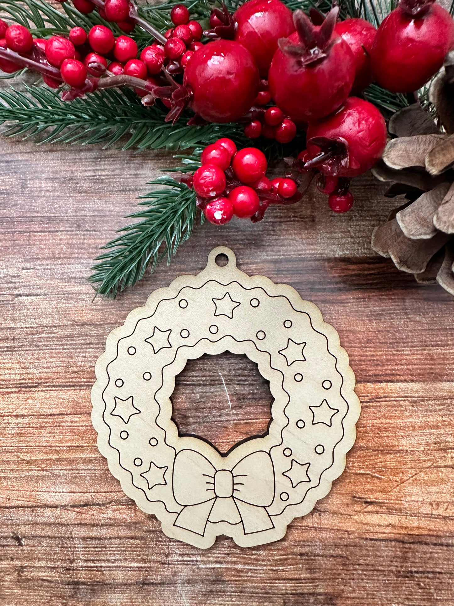 DIY Art - Unfinished Wood Ornaments - individual pieces