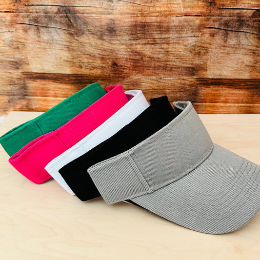 Visor with Custom Designed Leatherette Patch