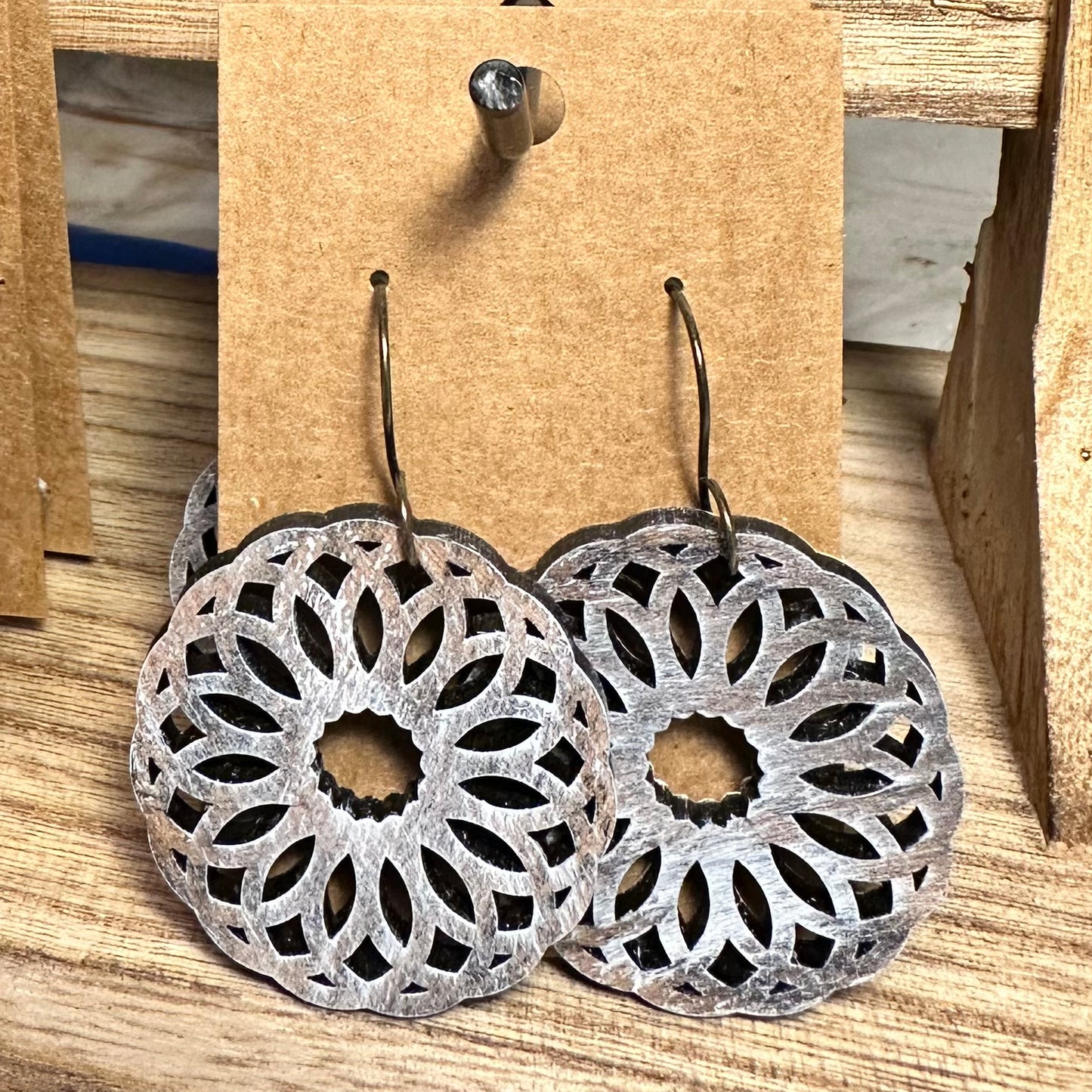 Geometric Flower Earrings