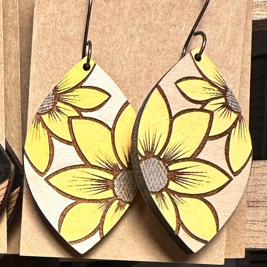 Sunflower Petal Earrings