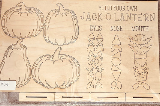 DIY Art - Wood Jack O Lanterns