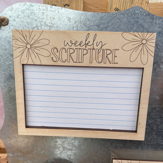 Weekly Scripture - Engraved Wood Magnet