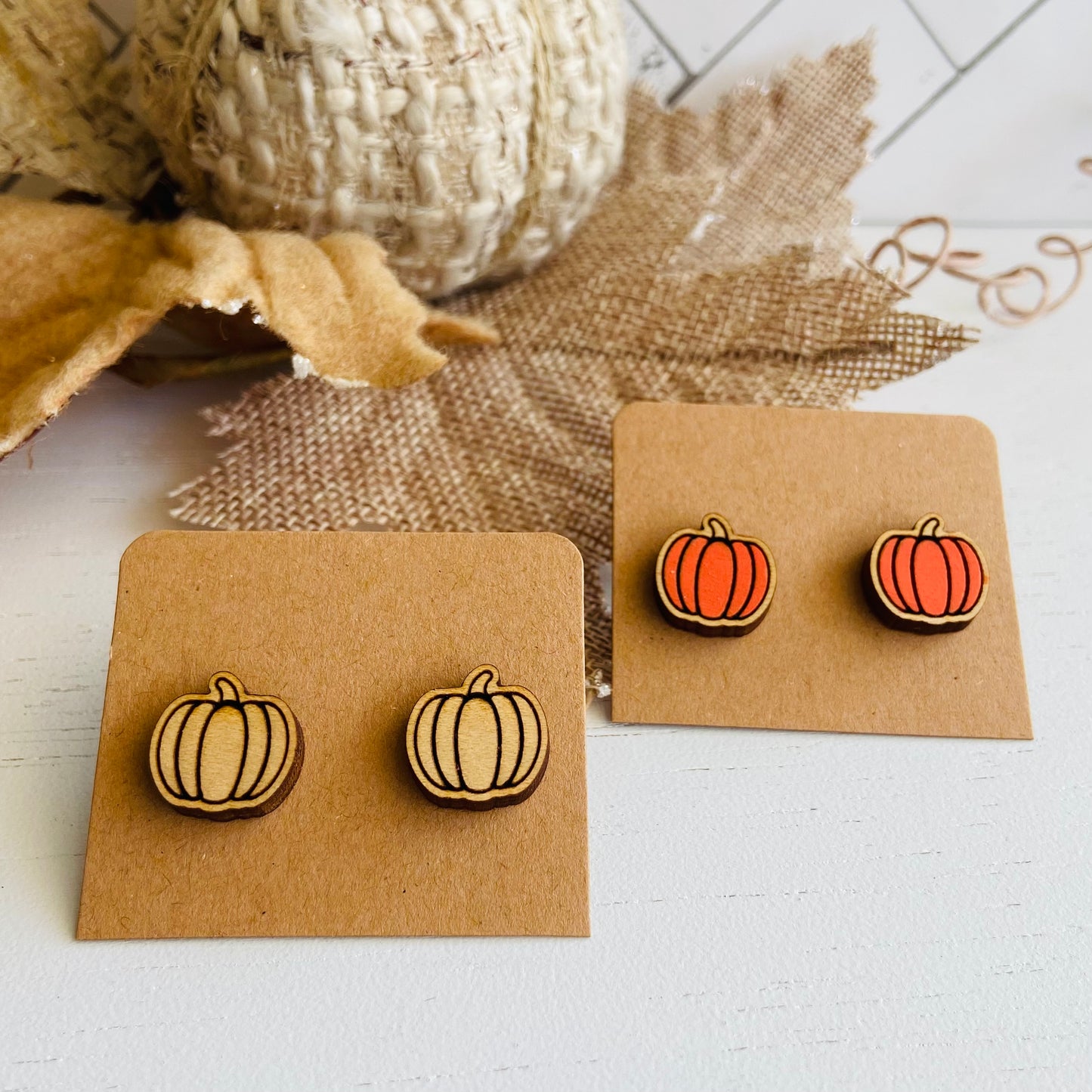 Pumpkin Earrings