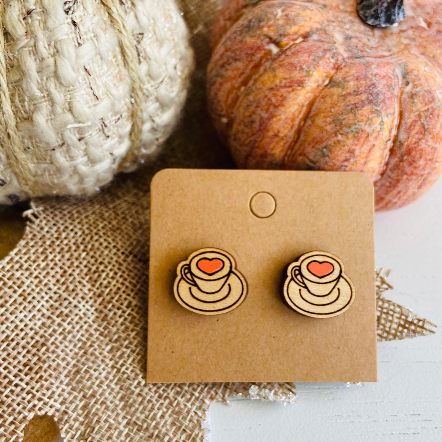 Coffee Earrings - Iced, Pumpkin Spice, Latte