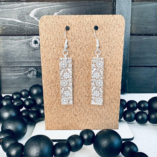 Snowflake Long Dangle Earrings